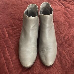 Cole Haan Boots Womens Size 8B Gray‎ Leather Chelsea Ankle Booties Grand OS